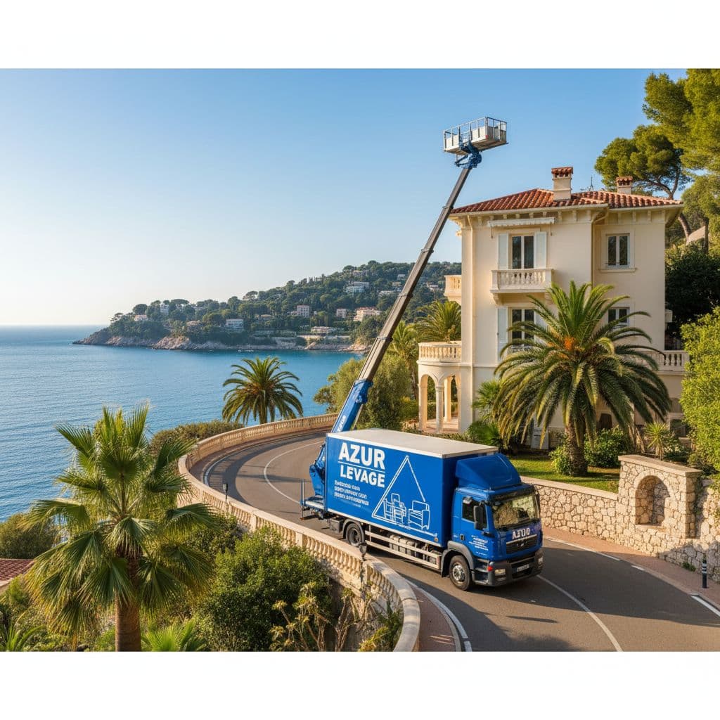 Monte meuble Azur Levage, Résidence de luxe à Antibes. Livraison de mobilier haut de gamme au Cap d'Antibes.
