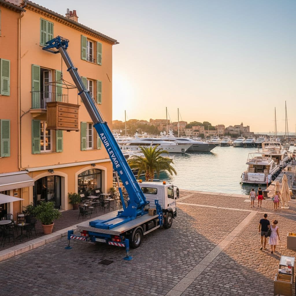 Monte meuble Azur Levage, Restaurant gastronomique à Cannes. Livraison d'équipement de cuisine professionnelle sur la Croisette.