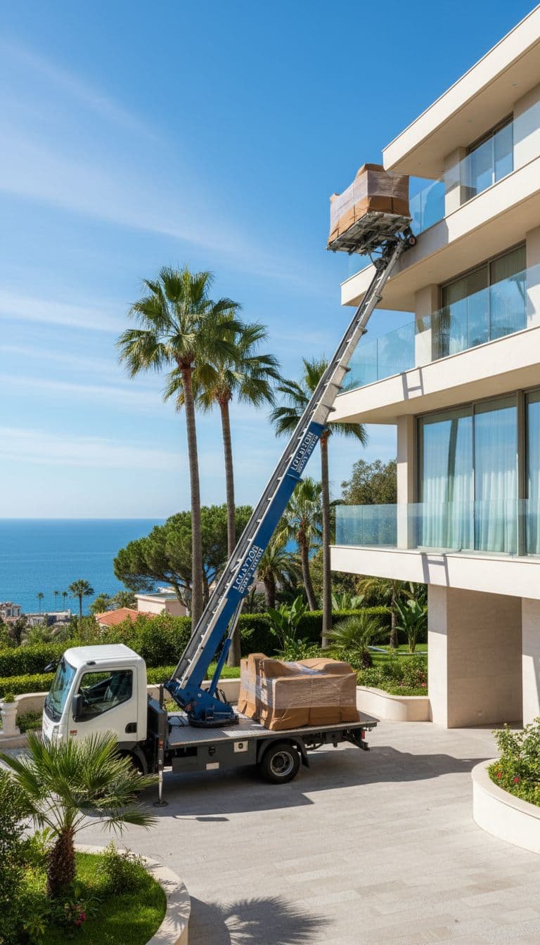 Monte-meuble en intervention à Cannes (06) — Azur Levage