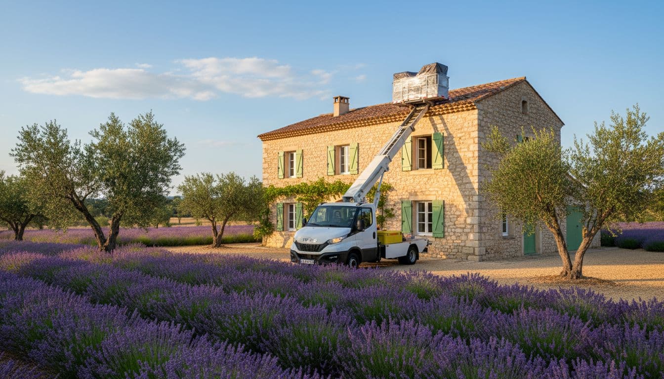 Monte-meuble en intervention à Grasse (06) — Azur Levage