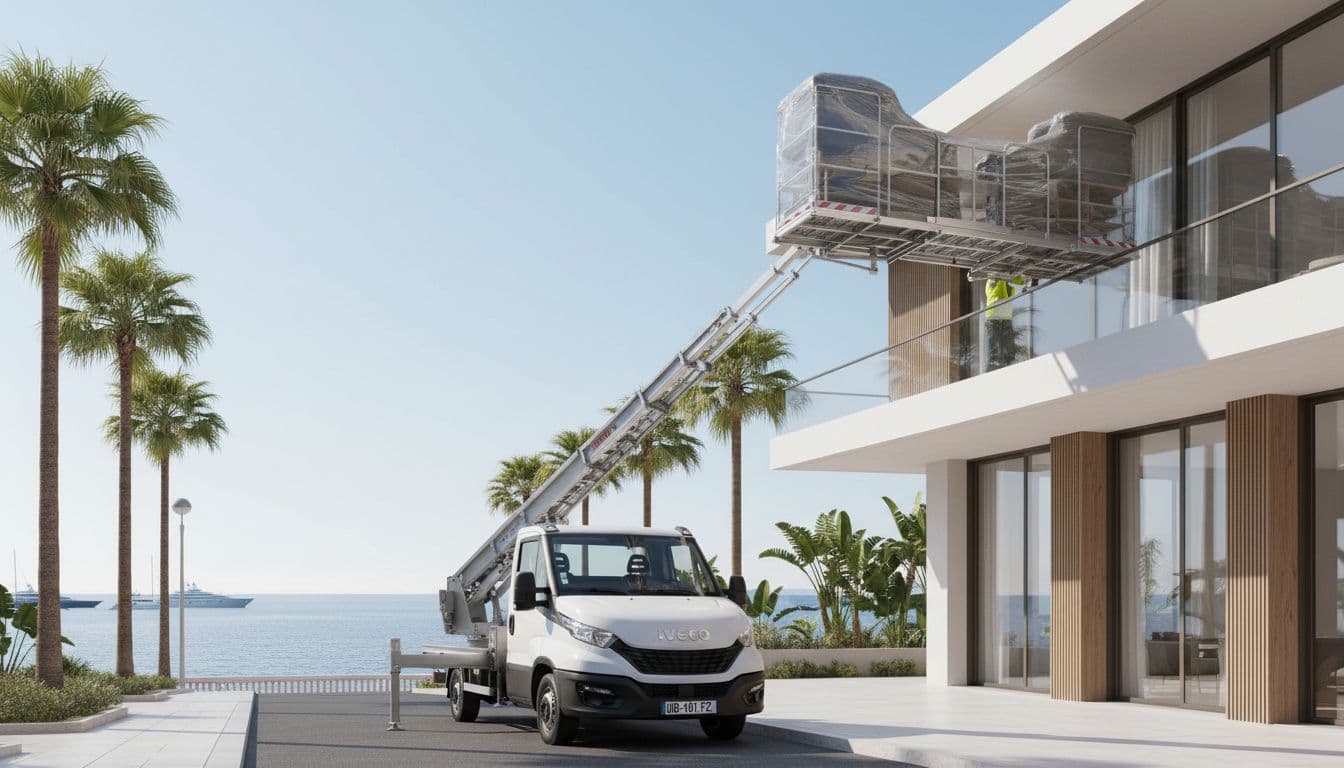 Monte-meuble villa moderne à Cannes